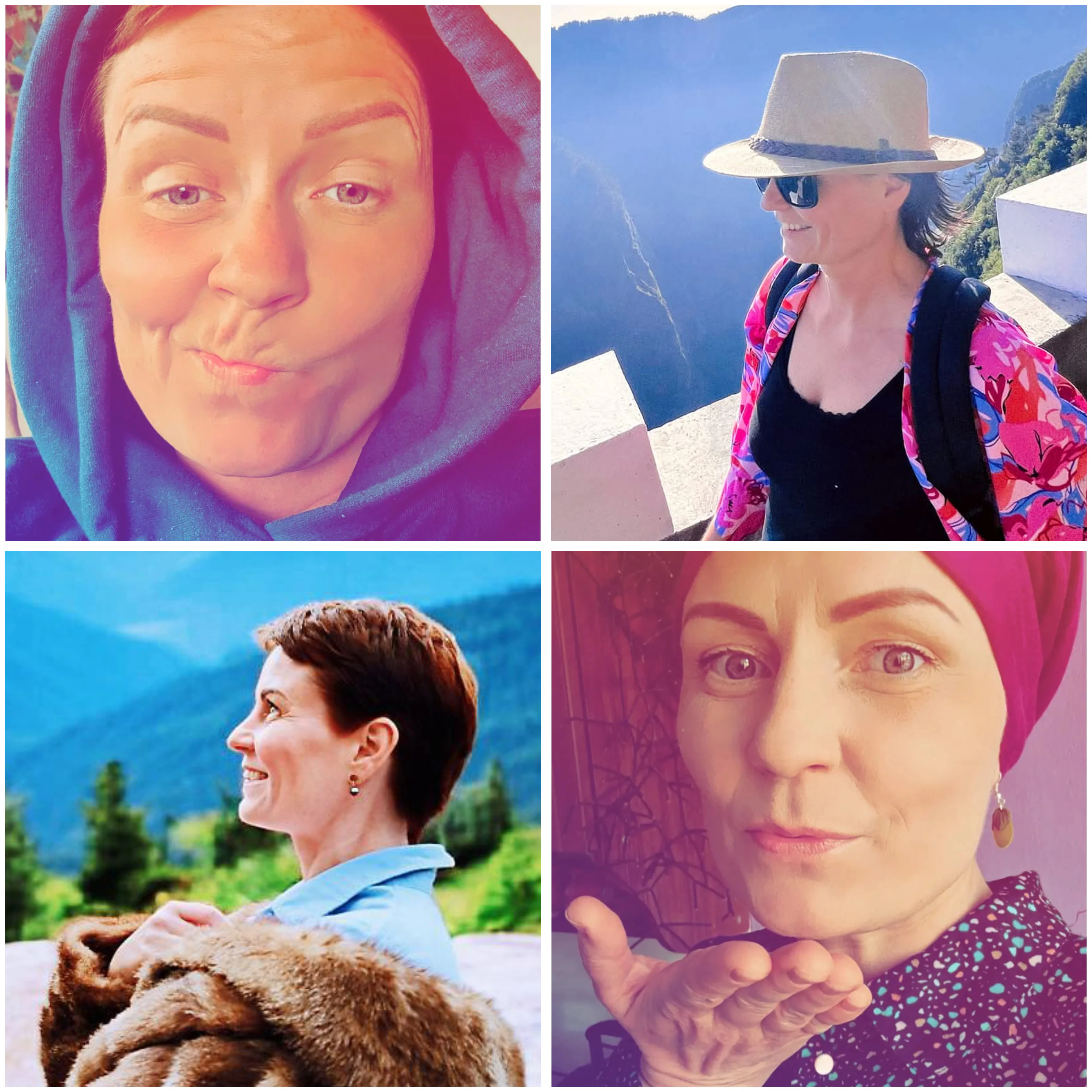 Aleksandra Drūteikaitė koliažas - įvairios emocijos ir veidai parodo autentiškumą