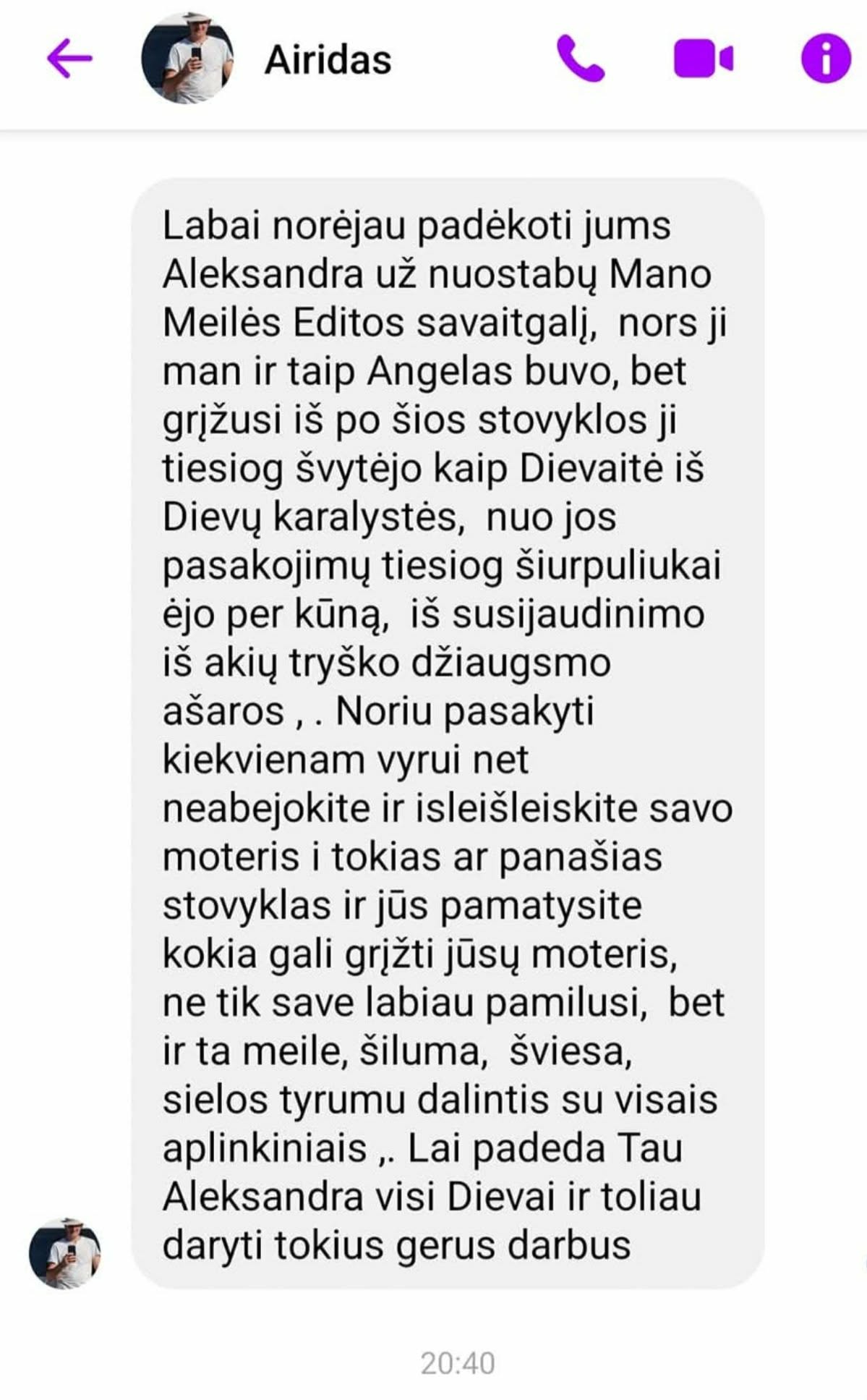 Airido atsiliepimas apie žmonos transformaciją